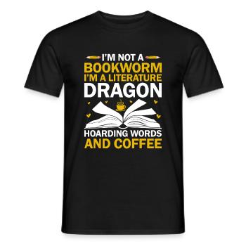 Literature Teacher School Teacher Funny Teachers S - Men's T-Shirt - black - Front - AI Model Male 178 light (178cm)