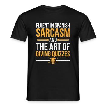 Foreign Language Teacher School Languages Teachers - Men's T-Shirt - black - Front - AI Model Male 178 light (178cm)