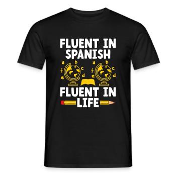 Foreign Language Teacher School Languages Teachers - Men's T-Shirt - black - Front - AI Model Male 178 light (178cm)