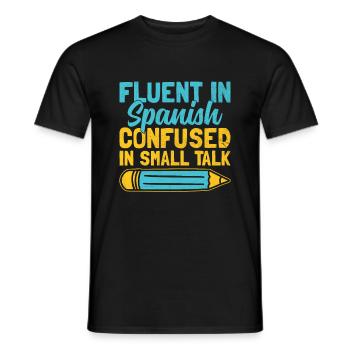 Professeur de langues étrangères École Professeurs de langues - T-shirt homme - noir - Devant - AI Model Male 178 light (178cm)