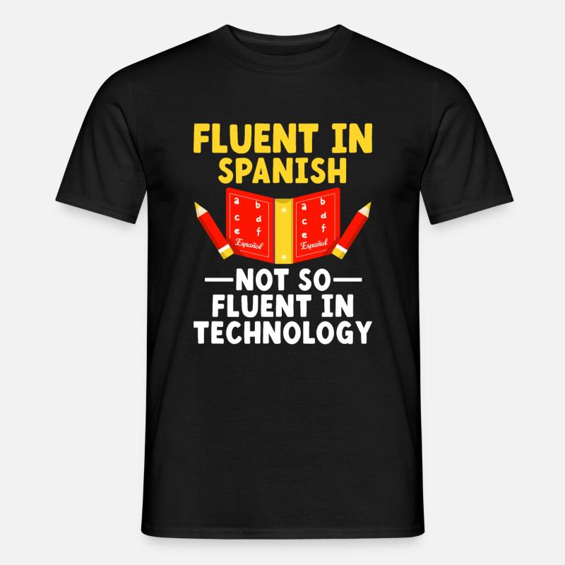 Fremdsprachenlehrer Schule Sprachlehrer - Männer T-Shirt - Schwarz