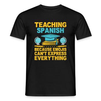 Foreign Language Teacher School Languages Teachers - Men's T-Shirt - black - Front - AI Model Male 178 light (178cm)