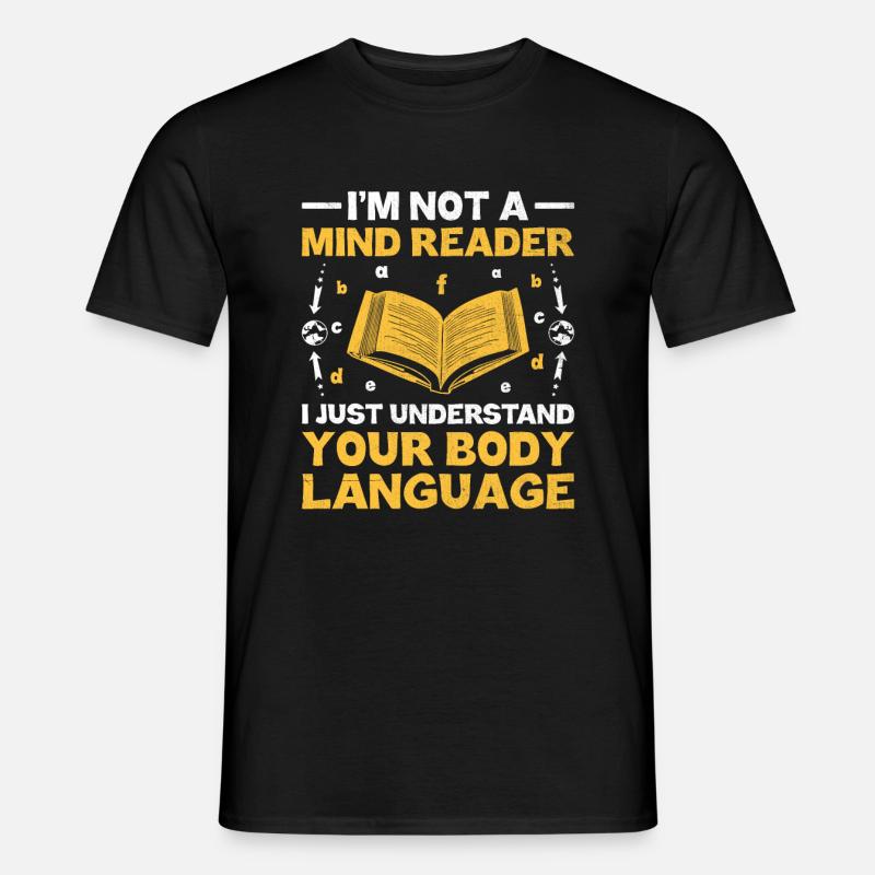 Fremdsprachenlehrer Schule Sprachlehrer - Männer T-Shirt - Schwarz