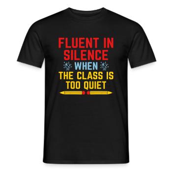 Professeur de langues étrangères École Professeurs de langues - T-shirt homme - noir - Devant - AI Model Male 178 light (178cm)
