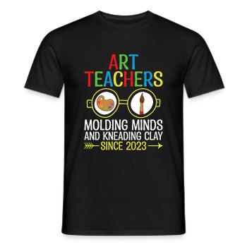Kunstlehrer Schullehrer Lustige Kunstlehrer Scho - Männer T-Shirt - Schwarz - Vorne - AI Model Male 178 light (178cm)