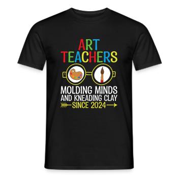 Art Teacher School Teacher Funny Art Teachers Scho - Men's T-Shirt - black - Front - AI Model Male 178 light (178cm)