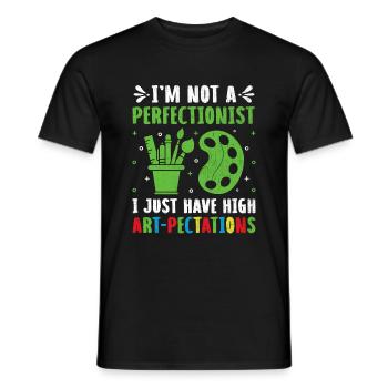 Kunstlehrer Schullehrer Lustige Kunstlehrer Scho - Männer T-Shirt - Schwarz - Vorne - AI Model Male 178 light (178cm)