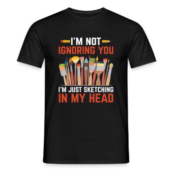 Art Teacher School Teacher Funny Art Teachers Scho - Men's T-Shirt - black - Front - AI Model Male 178 light (178cm)