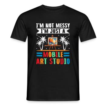 Kunstlehrer Schullehrer Lustige Kunstlehrer Scho - Männer T-Shirt - Schwarz - Vorne - AI Model Male 178 light (178cm)
