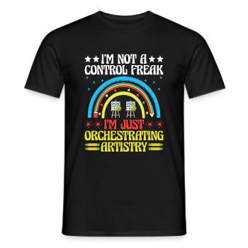 Kunstlehrer Schullehrer Lustige Kunstlehrer Scho - Männer T-Shirt - Schwarz - Vorne - AI Model Male 178 light (178cm)