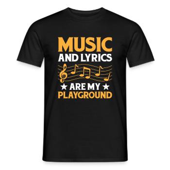 Musicien Auteur-compositeur Chanteur Musicien Musique Musique Pr - T-shirt homme - noir - Devant - AI Model Male 178 light (178cm)