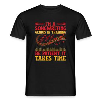 Musicien Auteur-compositeur Chanteur Musicien Musique Musique Pr - T-shirt homme - noir - Devant - AI Model Male 178 light (178cm)