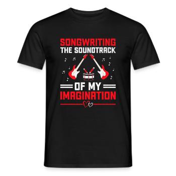 Musician Songwriter Singer Musician Music Music Pr - Men's T-Shirt - black - Front - AI Model Male 178 light (178cm)