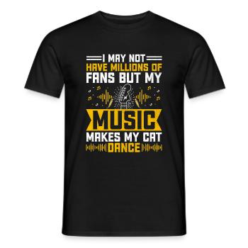 Musicien Auteur-compositeur Chanteur Musicien Musique Musique Pr - T-shirt homme - noir - Devant - AI Model Male 178 light (178cm)