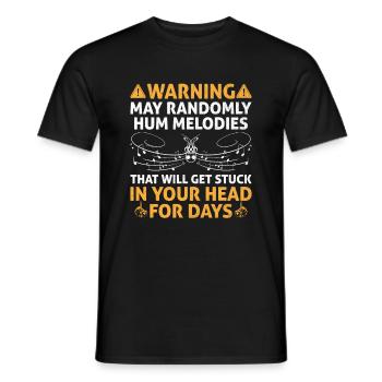 Musician Songwriter Singer Musician Music Music Pr - Men's T-Shirt - black - Front - AI Model Male 178 light (178cm)