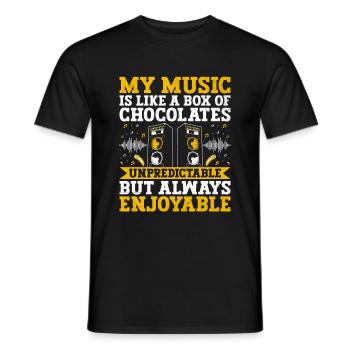 Musician Songwriter Singer Musician Music Music Pr - Men's T-Shirt - black - Front - AI Model Male 178 light (178cm)
