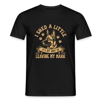 Je perds un peu, c’est ma façon de laisser ma marque GSD - T-shirt homme - noir - Devant - AI Model Male 178 light (178cm)