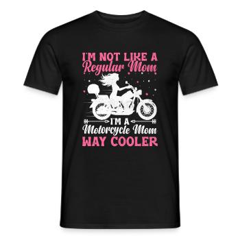 Ich bin nicht wie eine normale Mutter Ich bin eine Motorrad-Mutter Wa - Männer T-Shirt - Schwarz - Vorne - AI Model Male 178 light (178cm)