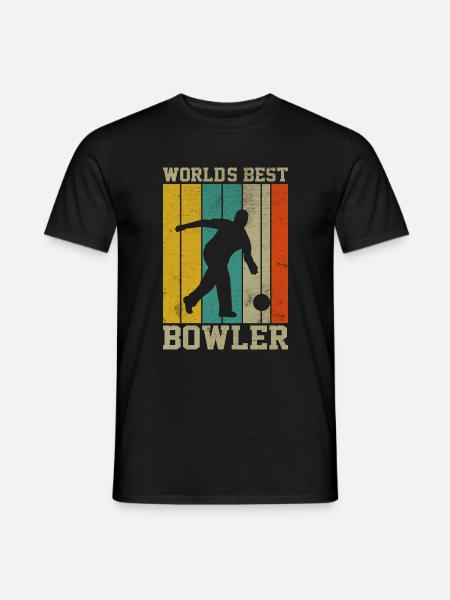 World Best Bowler - Bowling Club Bowling Ball - Men's T-Shirt - black