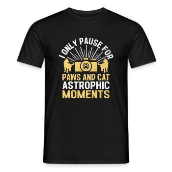 Chat Photographes Chat Amoureux Des Chats Photo - T-shirt homme - noir - Devant - AI Model Male 178 light (178cm)