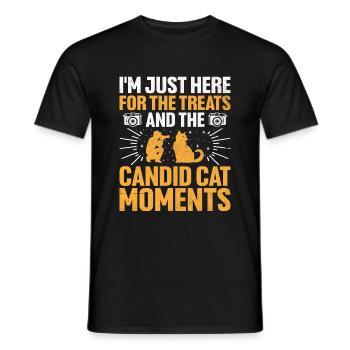 Cat Photographers Cat Lovers Photograpy Cats Photo - Men's T-Shirt - black - Front - AI Model Male 178 light (178cm)