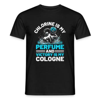 Chlor ist mein Parfüm und Victory ist mein Eau de Cologne W - Männer T-Shirt - Schwarz - Vorne - AI Model Male 178 light (178cm)