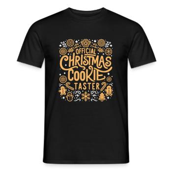 Offizieller Weihnachtsplätzchen-Taster Backen Gebäck Auflaufen - Männer T-Shirt - Schwarz - Vorne - AI Model Male 178 light (178cm)