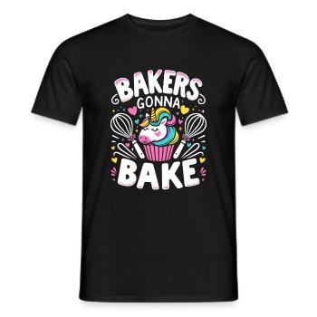 Bäcker werden Backen Gebäck Brot Backen Kuchen Bäcker - Männer T-Shirt - Schwarz - Vorne - AI Model Male 178 light (178cm)