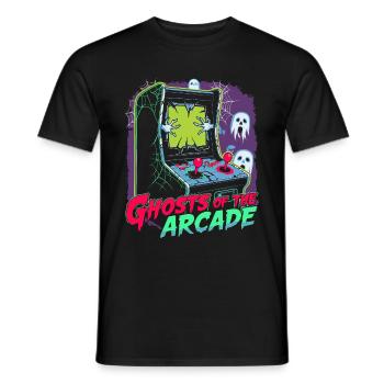 Cool Arcade Halloween Design - Men's T-Shirt - black - Front - AI Model Male 178 light (178cm)