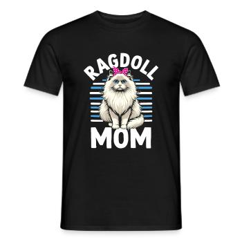 Ragdoll Maman Ragdolls Propriétaire Amoureux des chats - T-shirt homme - noir - Devant - AI Model Male 178 light (178cm)