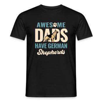 Tolle Väter haben Deutsche Schäferhunde Hundeliebhaber Germa - Männer T-Shirt - Schwarz - Vorne - AI Model Male 178 light (178cm)