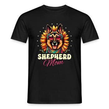 Shepherd Mom German Shepherd Dog Lover Shepherds G - Men's T-Shirt - black - Front - AI Model Male 178 light (178cm)