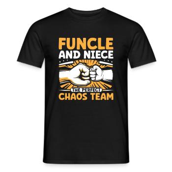 Funcle And Niece The Perfect Chaos Team Uncle Fami - T-shirt homme - noir - Devant - AI Model Male 178 light (178cm)