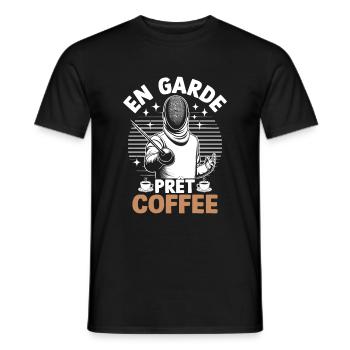 En Garde Fechter Fechter - Männer T-Shirt - Schwarz - Vorne - AI Model Male 178 light (178cm)