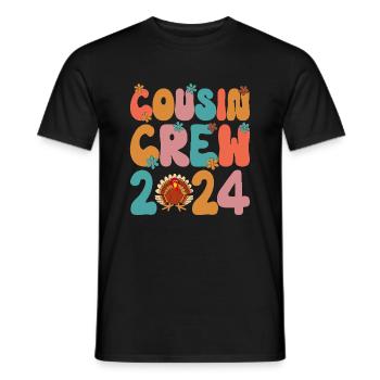 Cousin Crew 2024 Pregnancy Announcement Family - Men's T-Shirt - black - Front - AI Model Male 178 light (178cm)