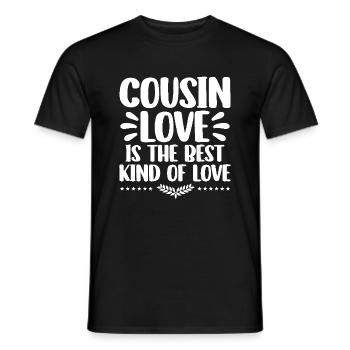 L’amour cousin est le meilleur type de famille d’amour - T-shirt homme - noir - Devant - AI Model Male 178 light (178cm)