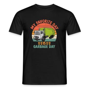 Mon jour préféré est Garbage Day Trash Collector - T-shirt homme - noir - Devant - AI Model Male 178 light (178cm)
