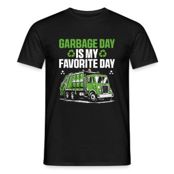 Garbage Day ist mein Lieblings-Tagesmüllsammler - Männer T-Shirt - Schwarz - Vorne - AI Model Male 178 light (178cm)