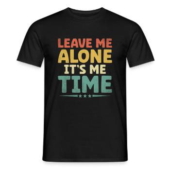 Laissez-moi tranquille C’est moi le temps de dicter pour les introvertis - T-shirt homme - noir - Devant - AI Model Male 178 light (178cm)