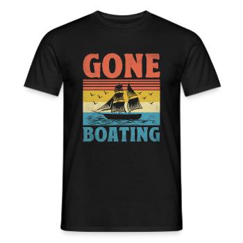 Gone Boating Paddelboot - Männer T-Shirt - Schwarz - Vorne - AI Model Male 178 light (178cm)