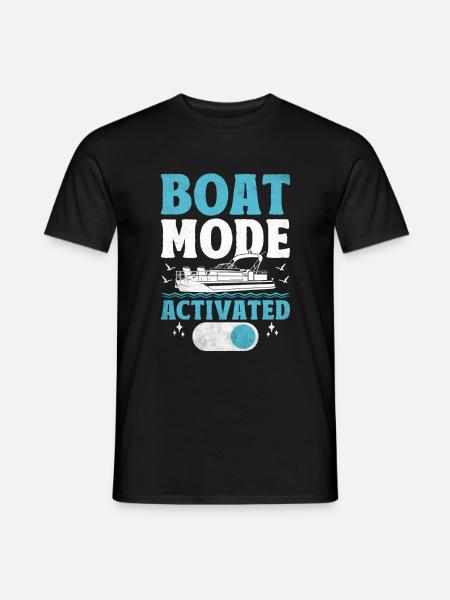 Boat Mode Activated Paddle Boat - Men's T-Shirt - black