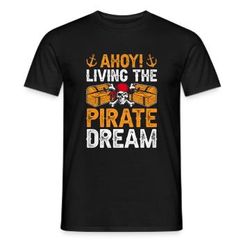 Ahoi Living Der Piratentraum Piratenjugend Design - Männer T-Shirt - Schwarz - Vorne - AI Model Male 178 light (178cm)