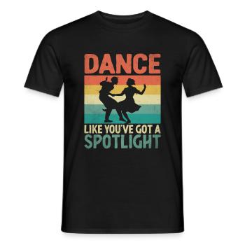 Tanzen Sie, als hätten Sie ein Rampenlicht zum Tanzen - Männer T-Shirt - Schwarz - Vorne - AI Model Male 178 light (178cm)