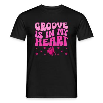Groove Is In My Heart For Dancing Dancer - Men's T-Shirt - black - Front - AI Model Male 178 light (178cm)