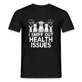 I Sniff Out Health Issues Verterinarian Animal - Men's T-Shirt - black - Front - AI Model Male 178 light (178cm)