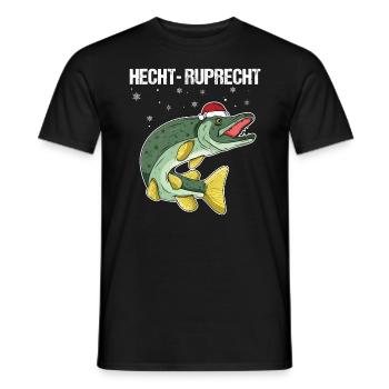 Hecht -Ruprecht - Männer T-Shirt - Schwarz - Vorne - AI Model Male 178 light (178cm)