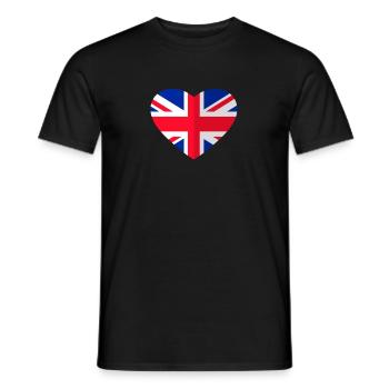 Ich liebe Großbritannien - Männer T-Shirt - Schwarz - Vorne - AI Model Male 178 light (178cm)