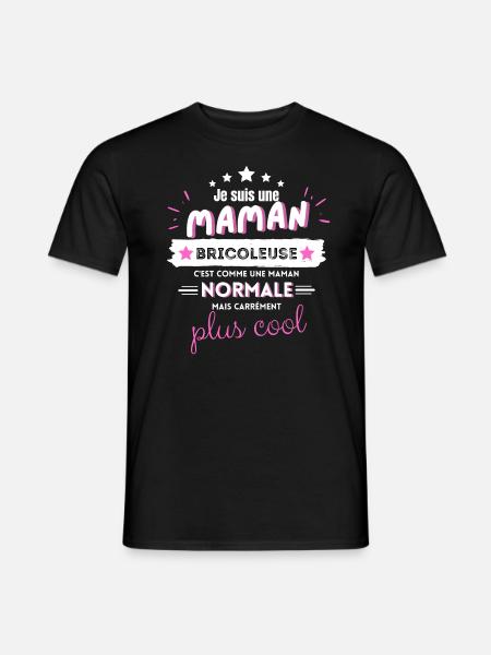 Meilleure maman bricoleuse humour cadeau - T-shirt homme - noir