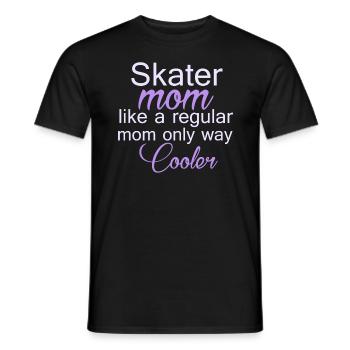Skater Mom Tshirt Figure Skating Gifts - Men's T-Shirt - black - Front - AI Model Male 178 light (178cm)