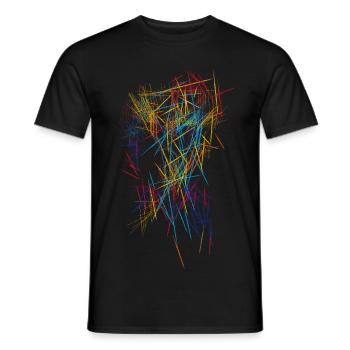Abstrait - T-shirt homme - noir - Devant - AI Model Male 178 light (178cm)
